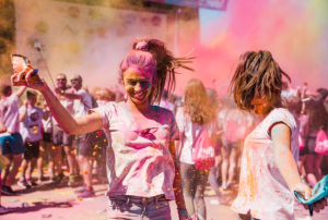 Colorful Holi Event In Nepal: